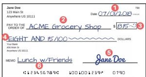 Como llenar un cheque en Estados Unidos, Una guía paso a paso - PASO a ...
