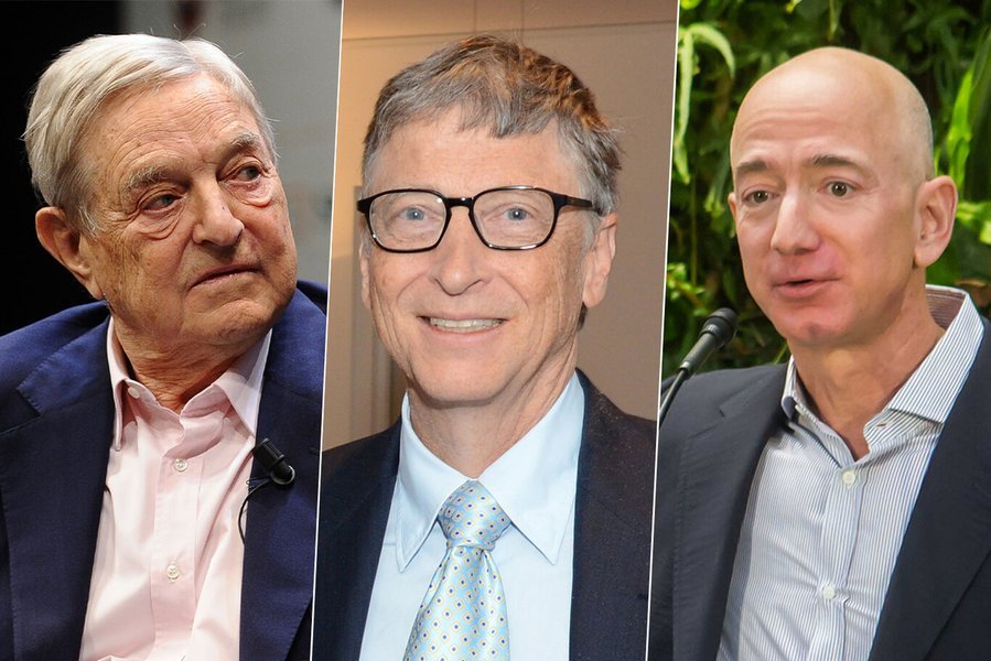 Imagen ilustrativa de filántropos millonarios