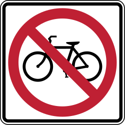 Cyclists not permitted - RealidadUSA