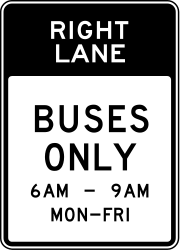 Lane for buses - RealidadUSA