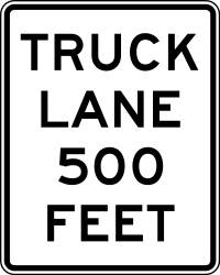 Mandatory lane for trucks - RealidadUSA