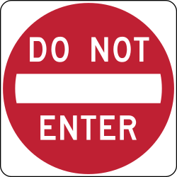 No entry (one-way traffic) - RealidadUSA