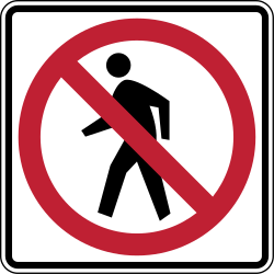 Pedestrians not permitted - RealidadUSA