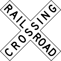 Rail crossing ahead with 1 railway - RealidadUSA