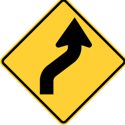 Road bends right then left - RealidadUSA