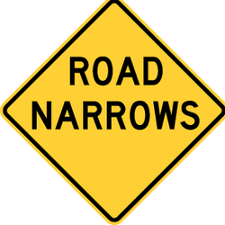 road narrows ahead - RealidadUSA