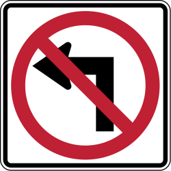 Turning left prohibited - RealidadUSA