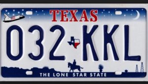 Como saber si una placa temporal es legal en Texas