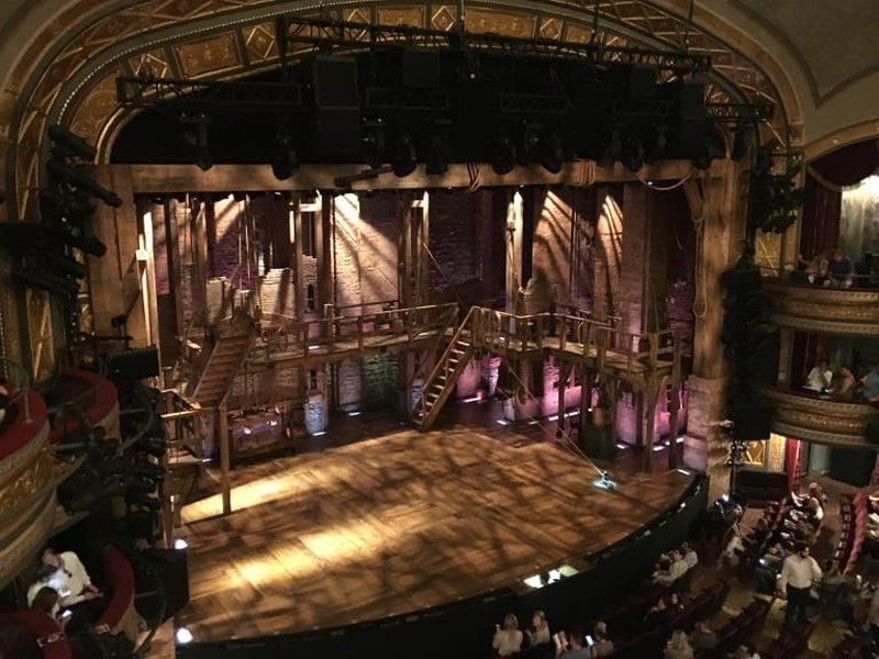 Escena del musical Hamilton en Broadway