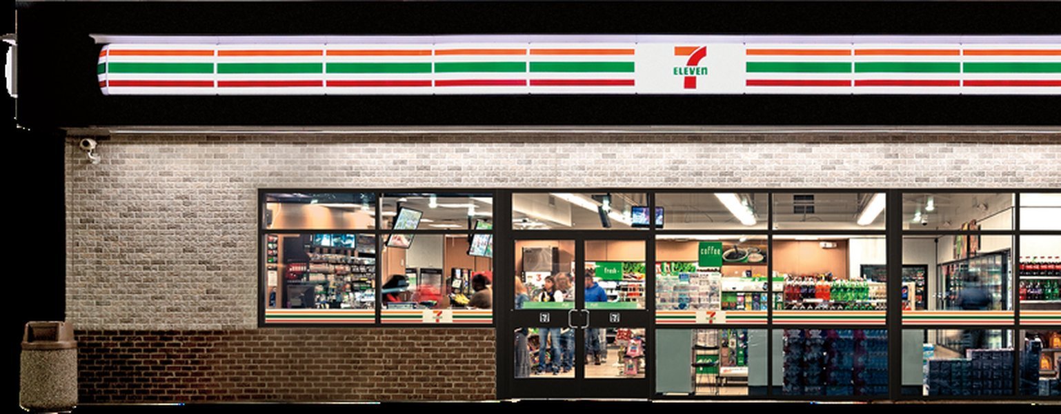 Fachada de una tienda 7-Eleven