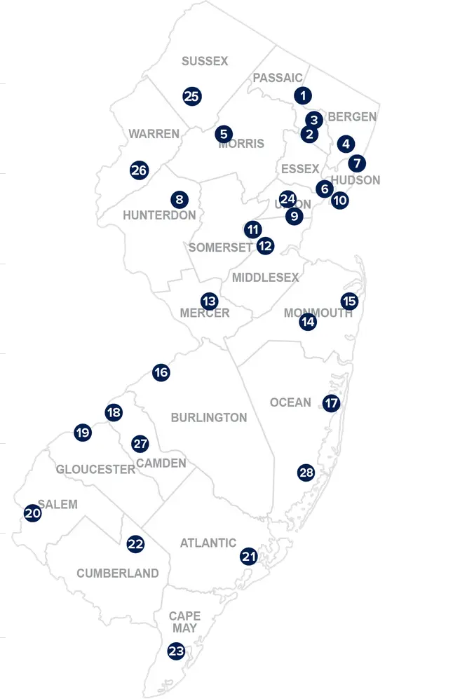 red de oficinas del nj mvc